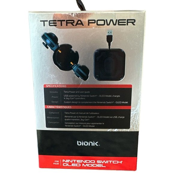 BIONIK BNK-9019 Nintendo Switch Tetra Power Quad Port Dock - Charges Controllers - Picture 4 of 7